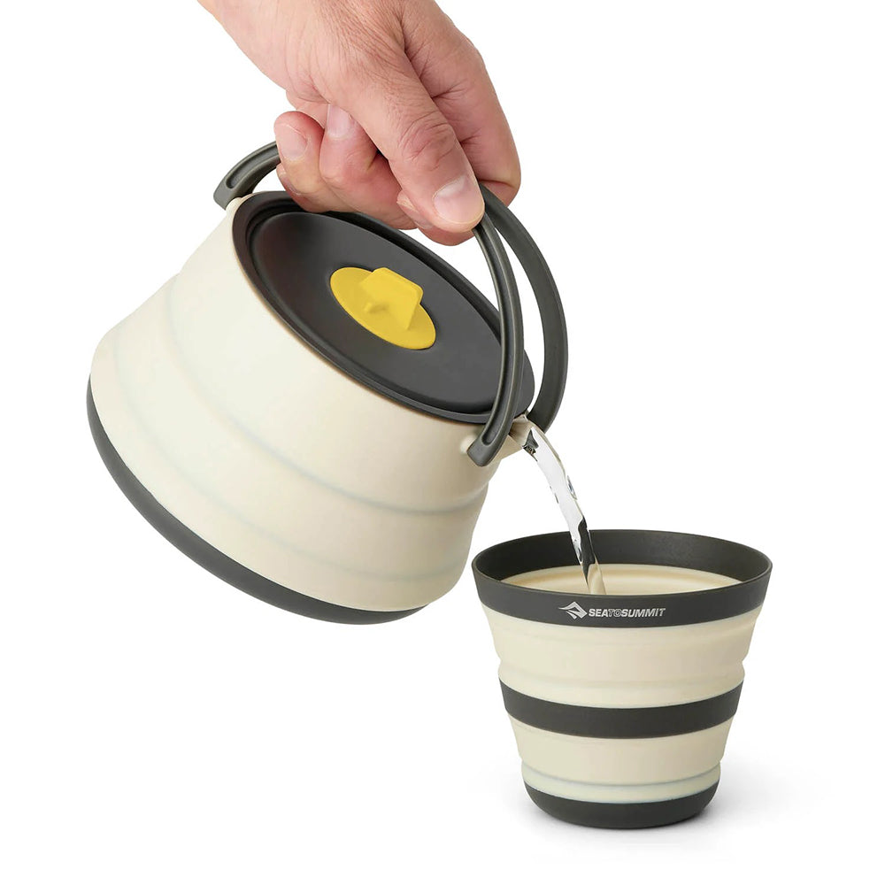 Sea To Summit Frntr Collpsble Kettle St Camp Cooking in White Color