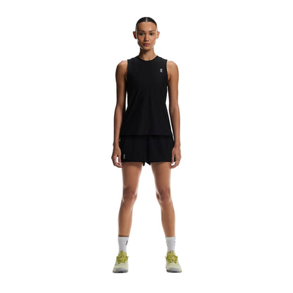 On Womens Court Tank 2 Tops in Black Color