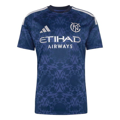 Adidas New York City FC away Jersey Fan Apparel in Blue Color