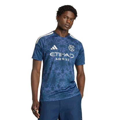 Adidas New York City FC away Jersey Fan Apparel in Blue Color