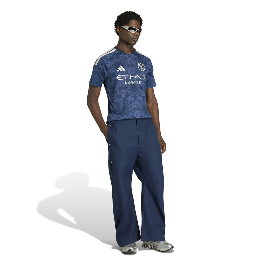 Adidas New York City FC away Jersey Fan Apparel in Blue Color