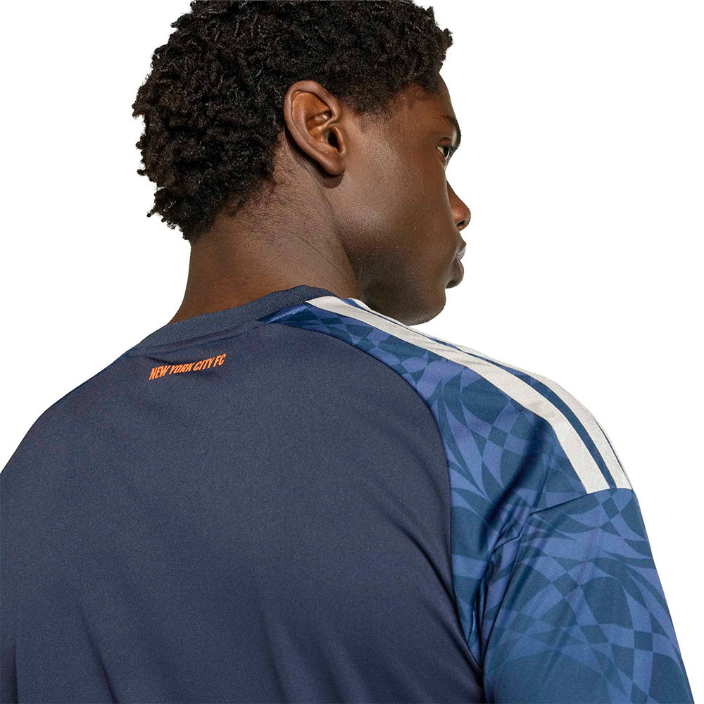 Adidas New York City FC away Jersey Fan Apparel in Blue Color