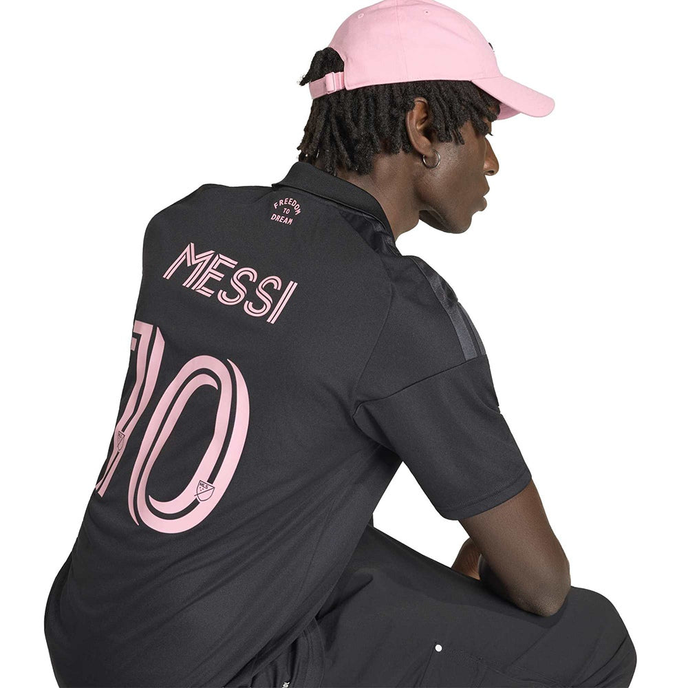 Adidas IMCF Messi away Jersey Fan Apparel in Black Color