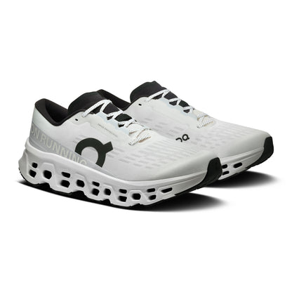 On M Cloudmonster 3 Running Shoes in White Color