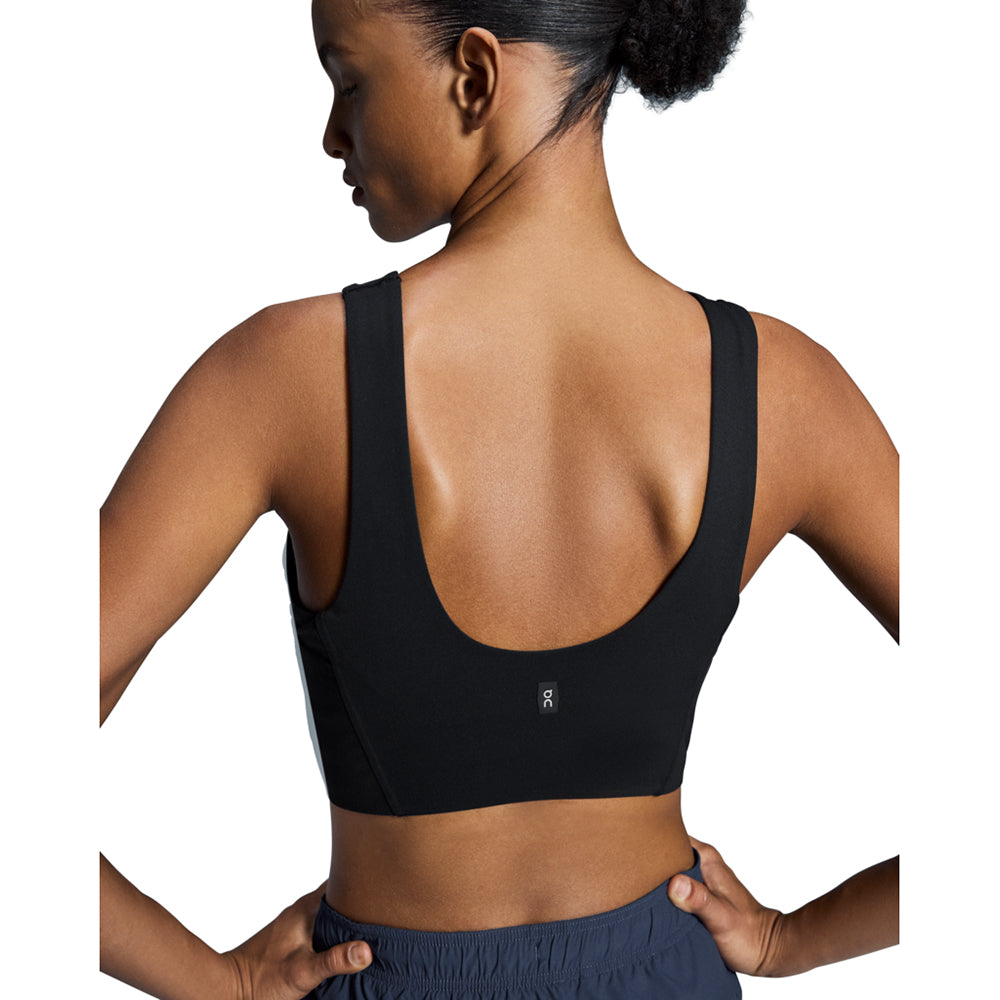 On W Core 2In1 Crop Sports Bras in Black Color
