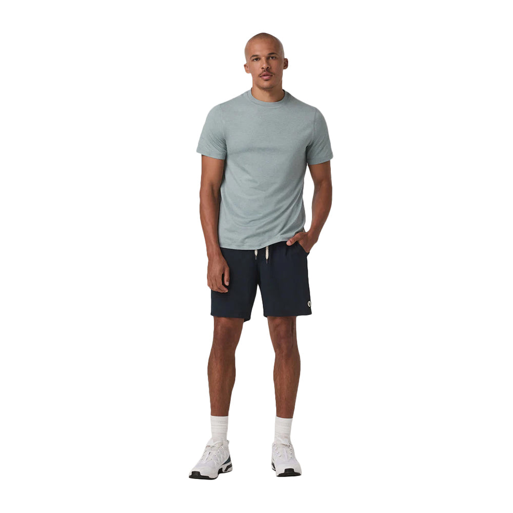 Vuori short sleeve Ponto Performance Tee Tops in Blue Color