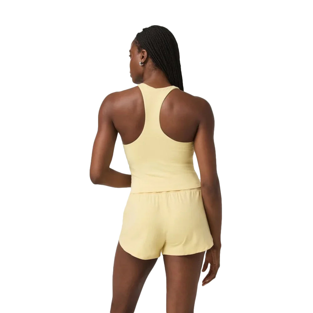 Vuori Halo Performance Crop 2 Tops in Yellow Color