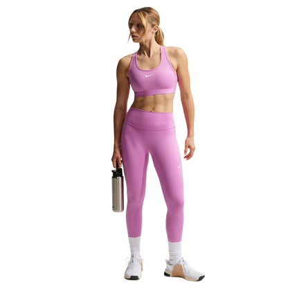 Nike Swoosh Medium Support Sports Bras in Pink Color