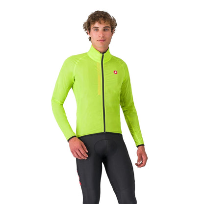 Castelli Squall Shell Jacket Cycling Jackets in Yellow Color