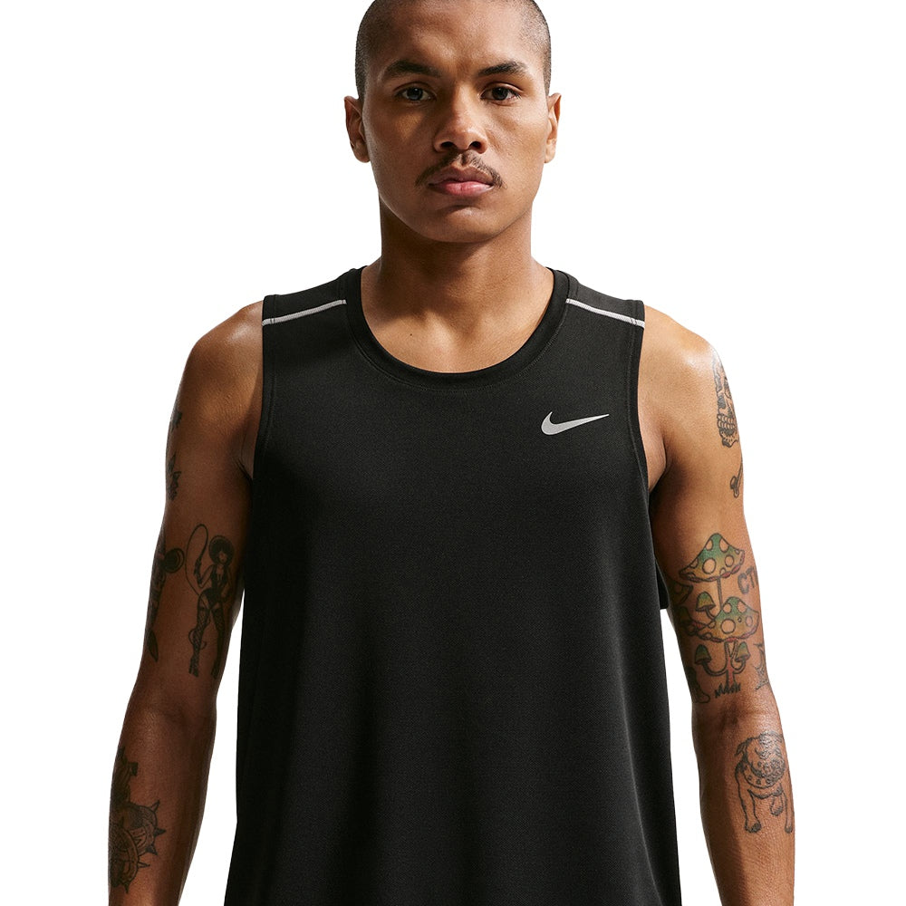Nike M Miler Df Run Tank Top in Black Color