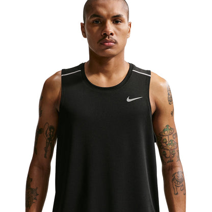 Nike M Miler Df Run Tank Top in Black Color