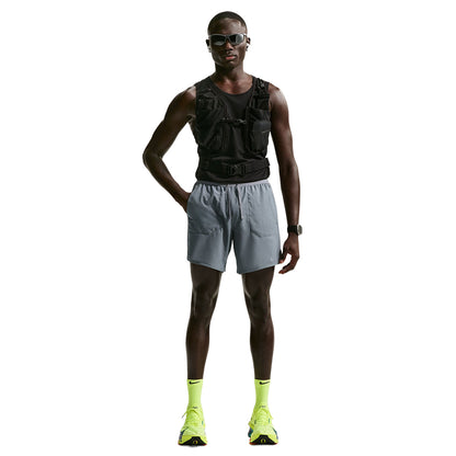 Nike M Stride Df 7In 2In1 Run Shorts in Grey Color