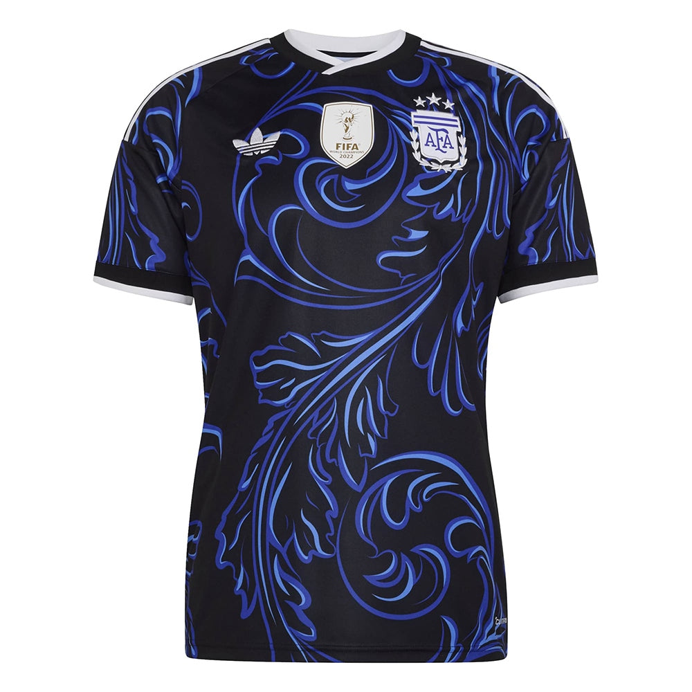 Adidas Argentina away Jersey Fan Apparel in Black Color