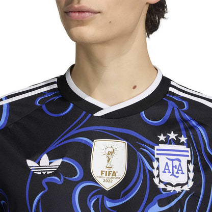 Adidas Argentina away Jersey Fan Apparel in Black Color