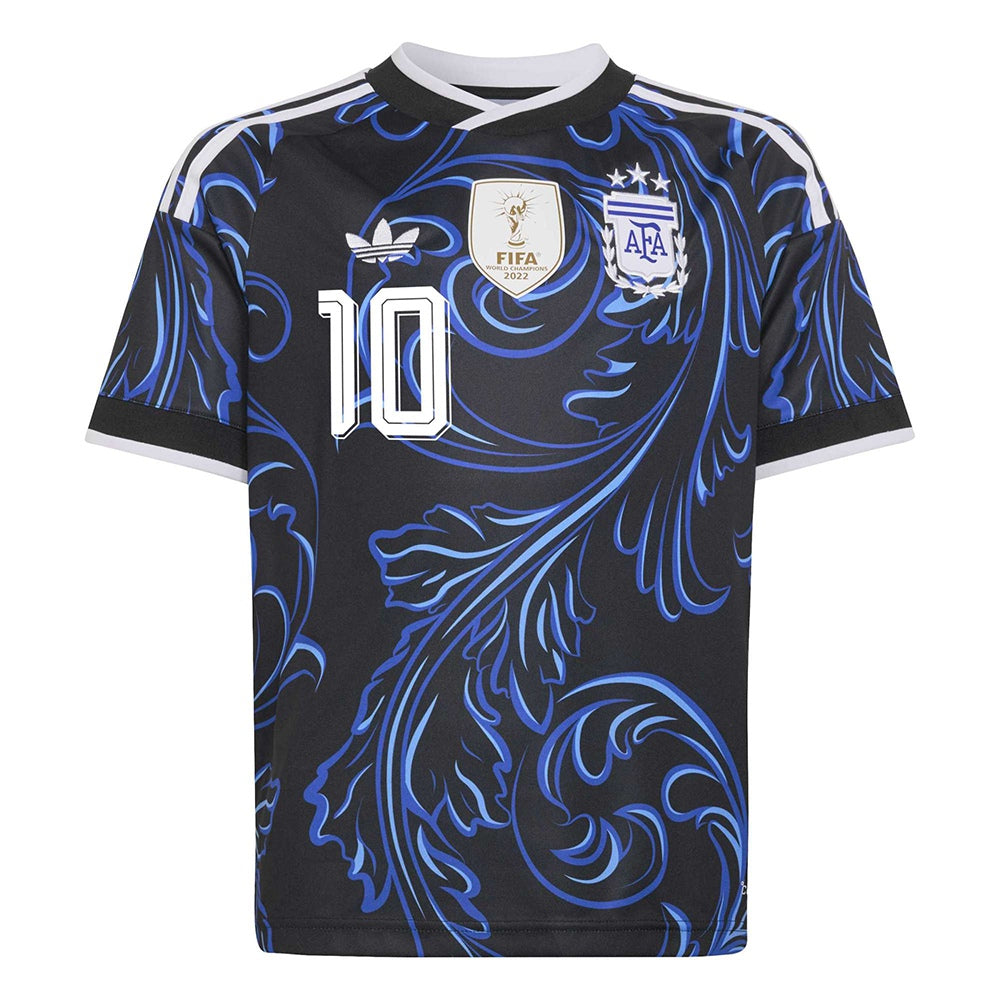 Adidas Argentina Messi away Jersy Fan Apparel in Black Color
