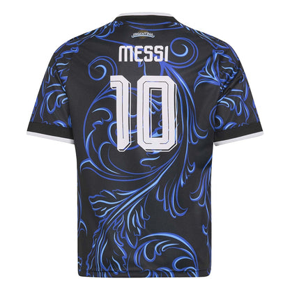 Adidas Argentina Messi away Jersy Fan Apparel in Black Color
