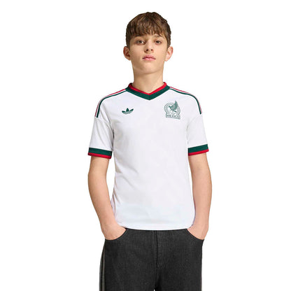 Adidas Mexico away replica jersey Fan Apparel in White Color