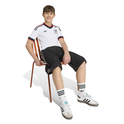 Adidas Mexico away replica jersey Fan Apparel in White Color