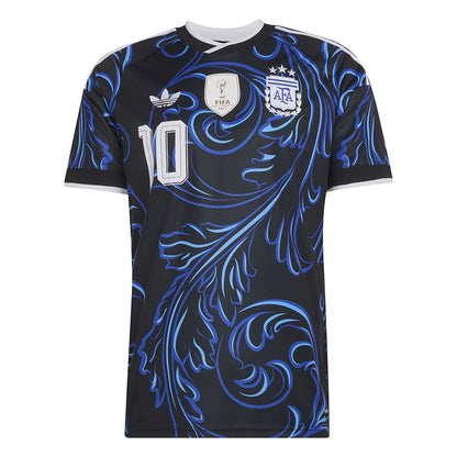 Adidas Argentina Messi away Jersy Fan Apparel in Black Color