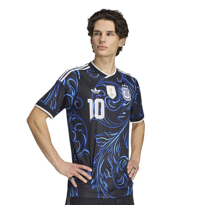 Adidas Argentina Messi away Jersy Fan Apparel in Black Color