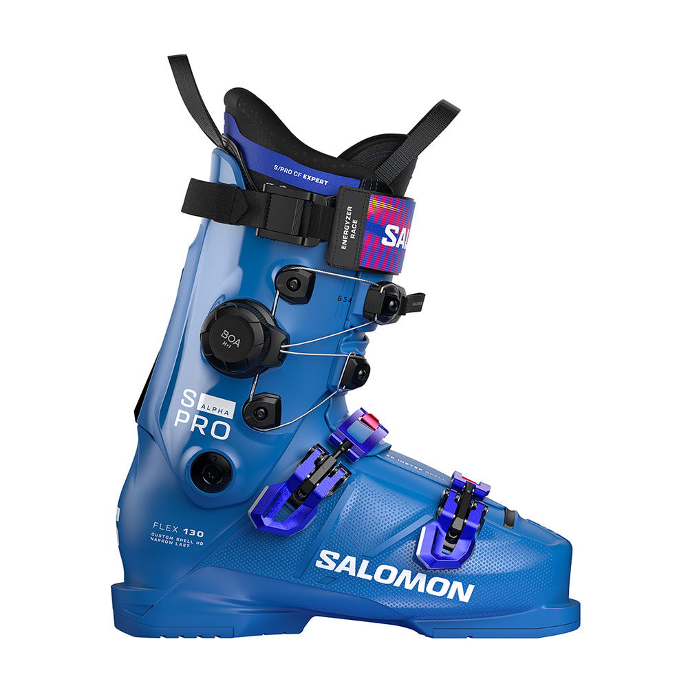 Salomon S/Pro Alpha BOA 130 Ski Boots in Blue Color