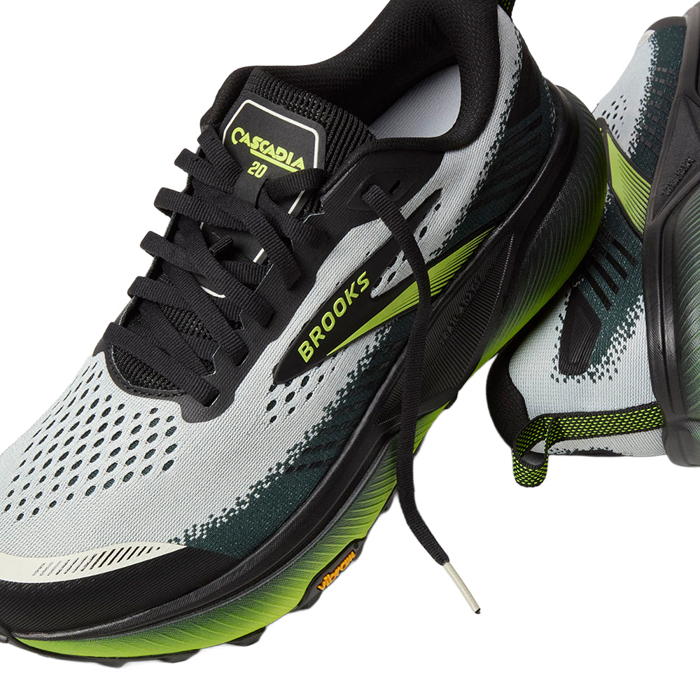 Brooks Cascadia 20 Trail Running Shoes in Grey Color