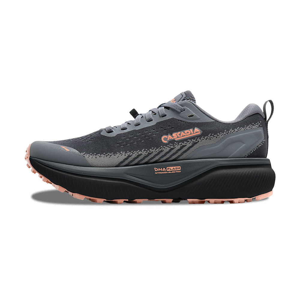 Brooks Cascadia 20 Trail Running Shoes in Grey Color