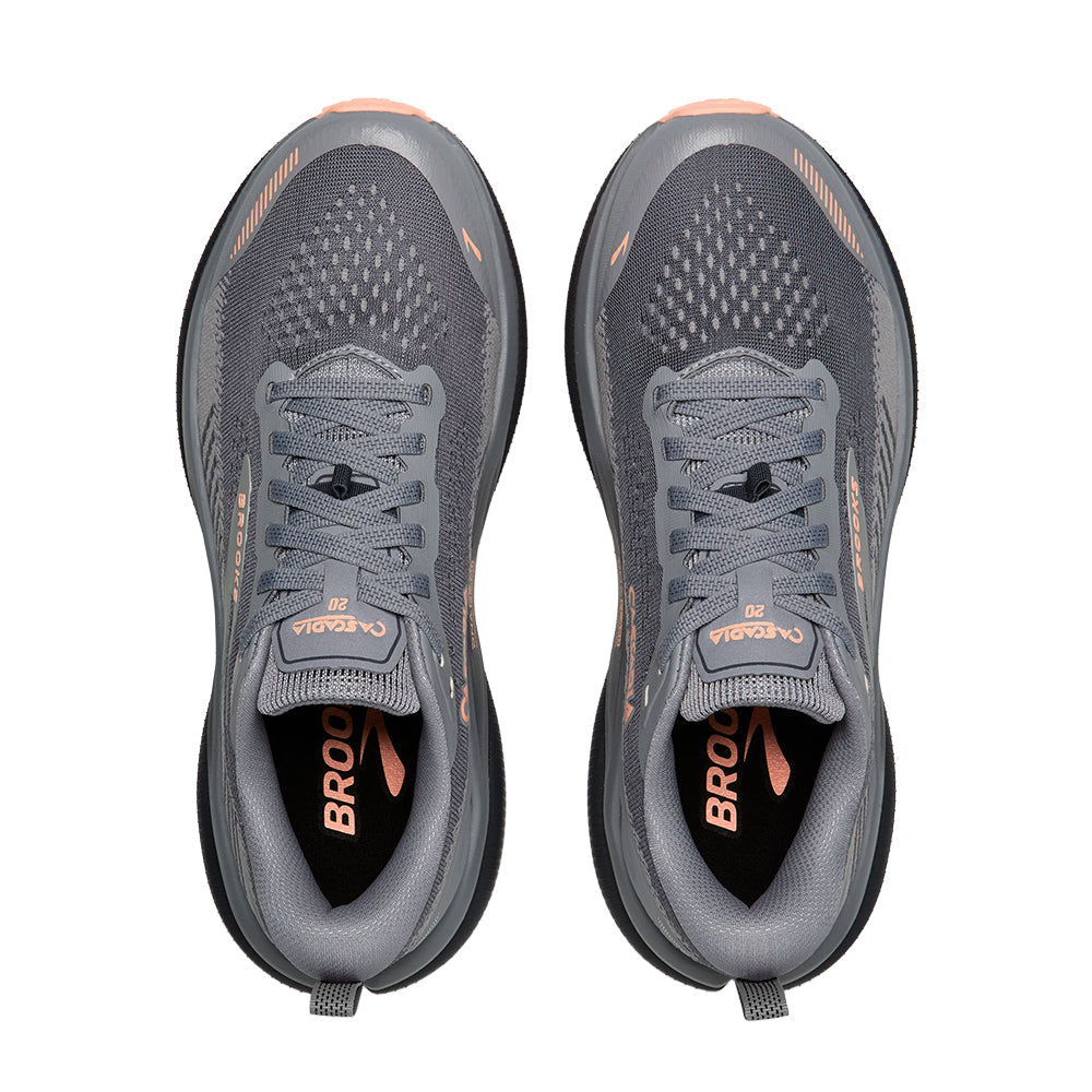 Brooks Cascadia 20 Trail Running Shoes in Grey Color