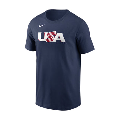 Nike Usa Raleigh Wbc Ss Fan Apparel in Blue Color