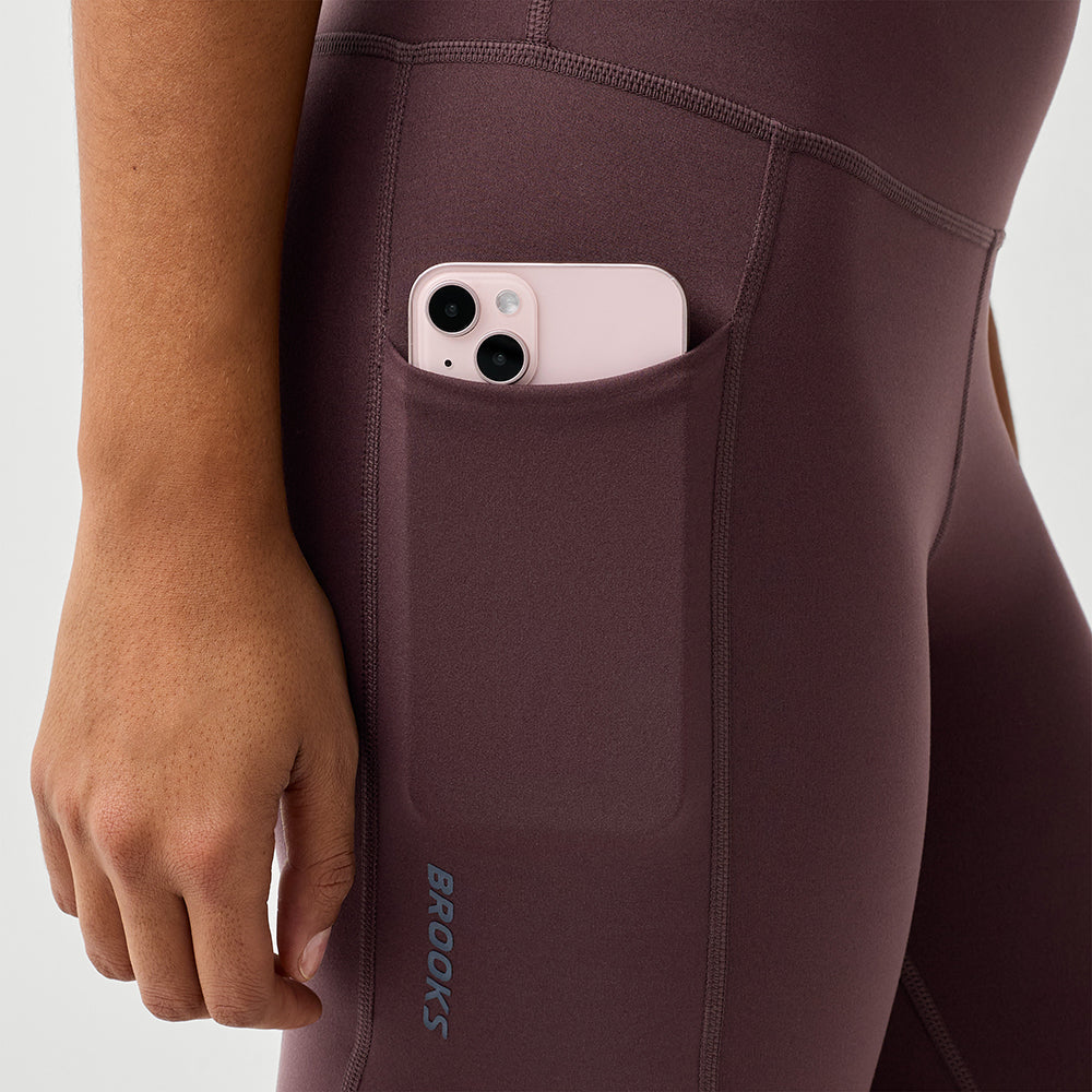 Brooks Chaser 7/8 Tight in Brown Color