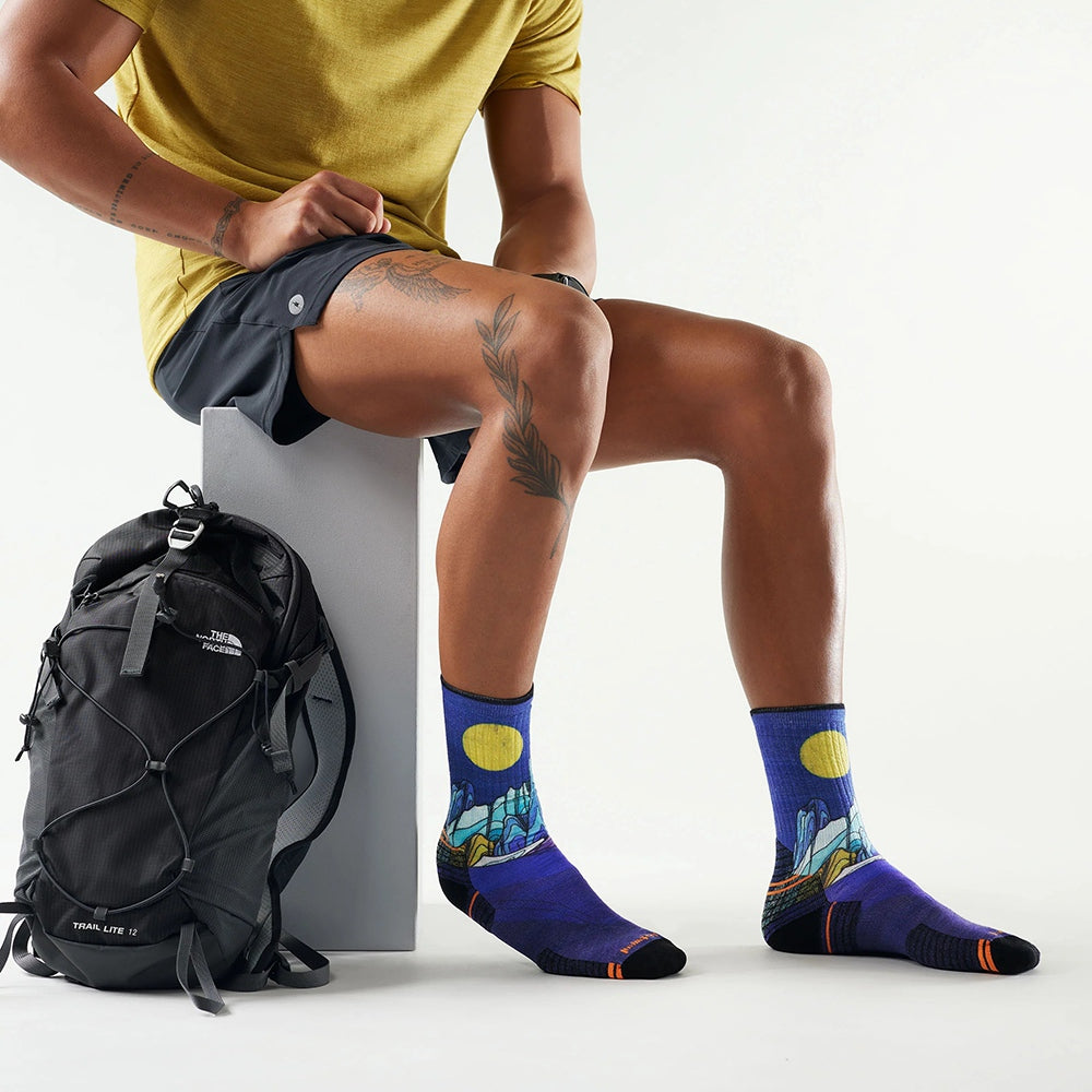 Smartwool Hike Targeted Mountain P Socks in Blue Color
