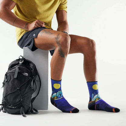 Smartwool Hike Targeted Mountain P Socks in Blue Color