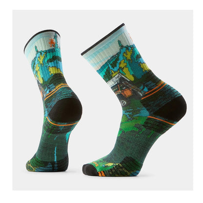 Smartwool Hike Targeted Trekker Pri Socks in Green Color