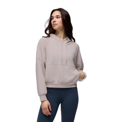Prana W Shea Hoodie Pullover in White Color