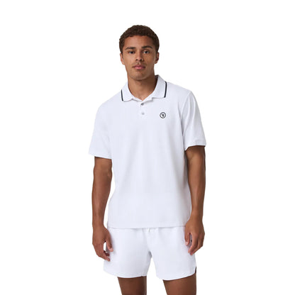 Vuori short sleeve Gamepoint Polo 2.0 Tops in White Color