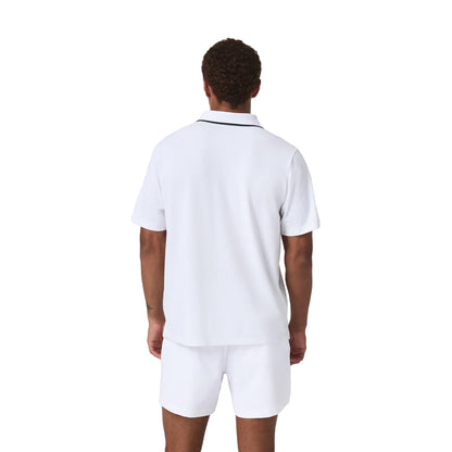 Vuori short sleeve Gamepoint Polo 2.0 Tops in White Color