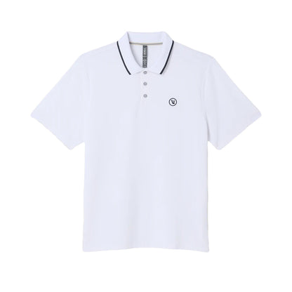 Vuori short sleeve Gamepoint Polo 2.0 Tops in White Color