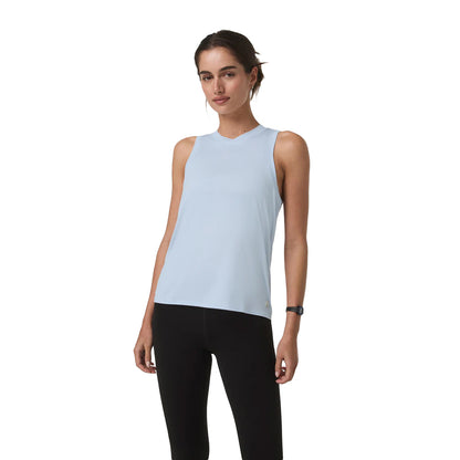 Vuori Energy Top Long Tops in Grey Color