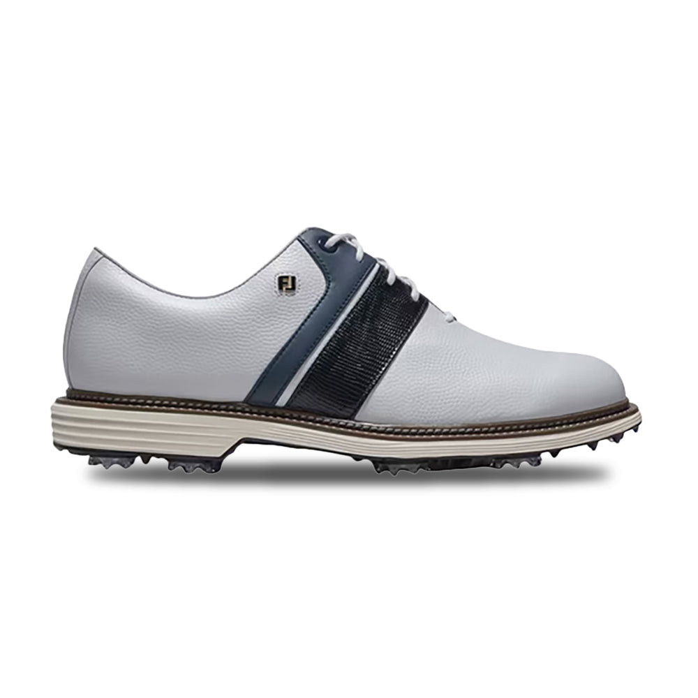Footjoy Premiere Packard Golf Cleats in White Color