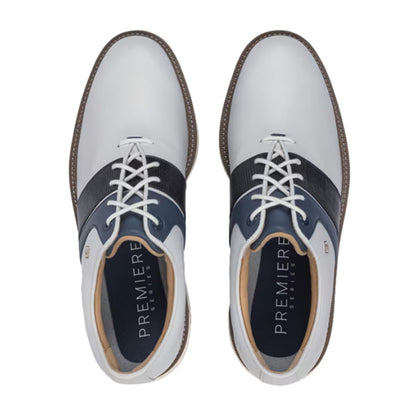 Footjoy Premiere Packard Golf Cleats in White Color
