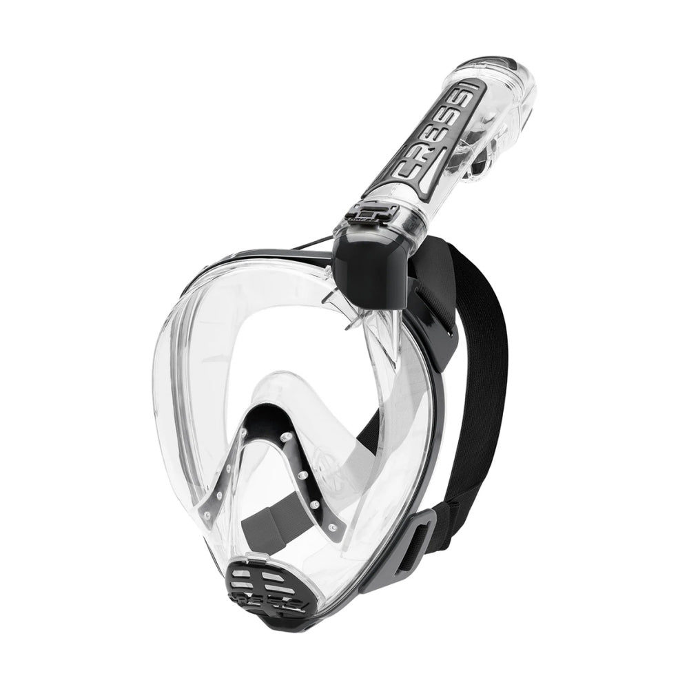 Cressi Duke Dry Cntr Snrkl Mask Scuba Goggles in Black Color