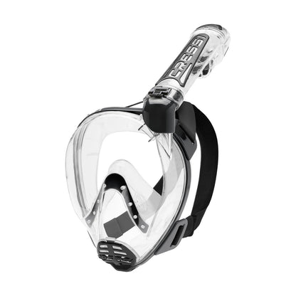 Cressi Duke Dry Cntr Snrkl Mask Scuba Goggles in Black Color
