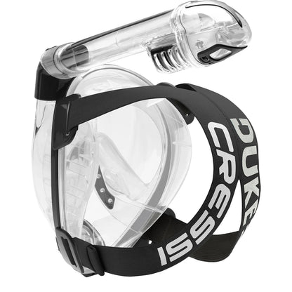 Cressi Duke Dry Cntr Snrkl Mask Scuba Goggles in Black Color