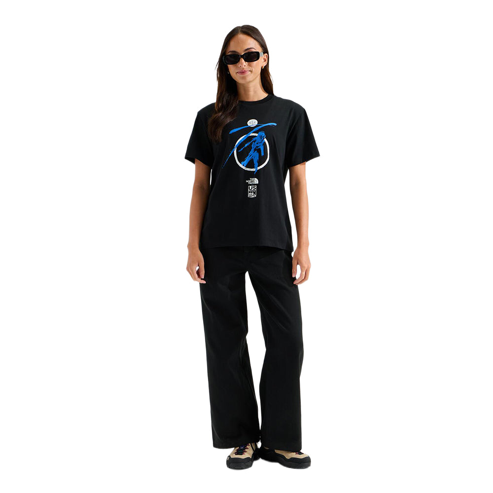 The North Face W Tnf Essential S/S Tee Tops in Black Color