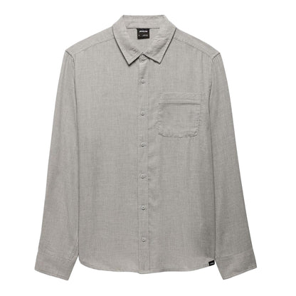 Prana Mendocino L/S Shirt Tops in Grey Color