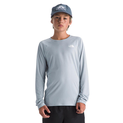 The North Face Teen Sunriser L/S Tee Tops in Grey Color