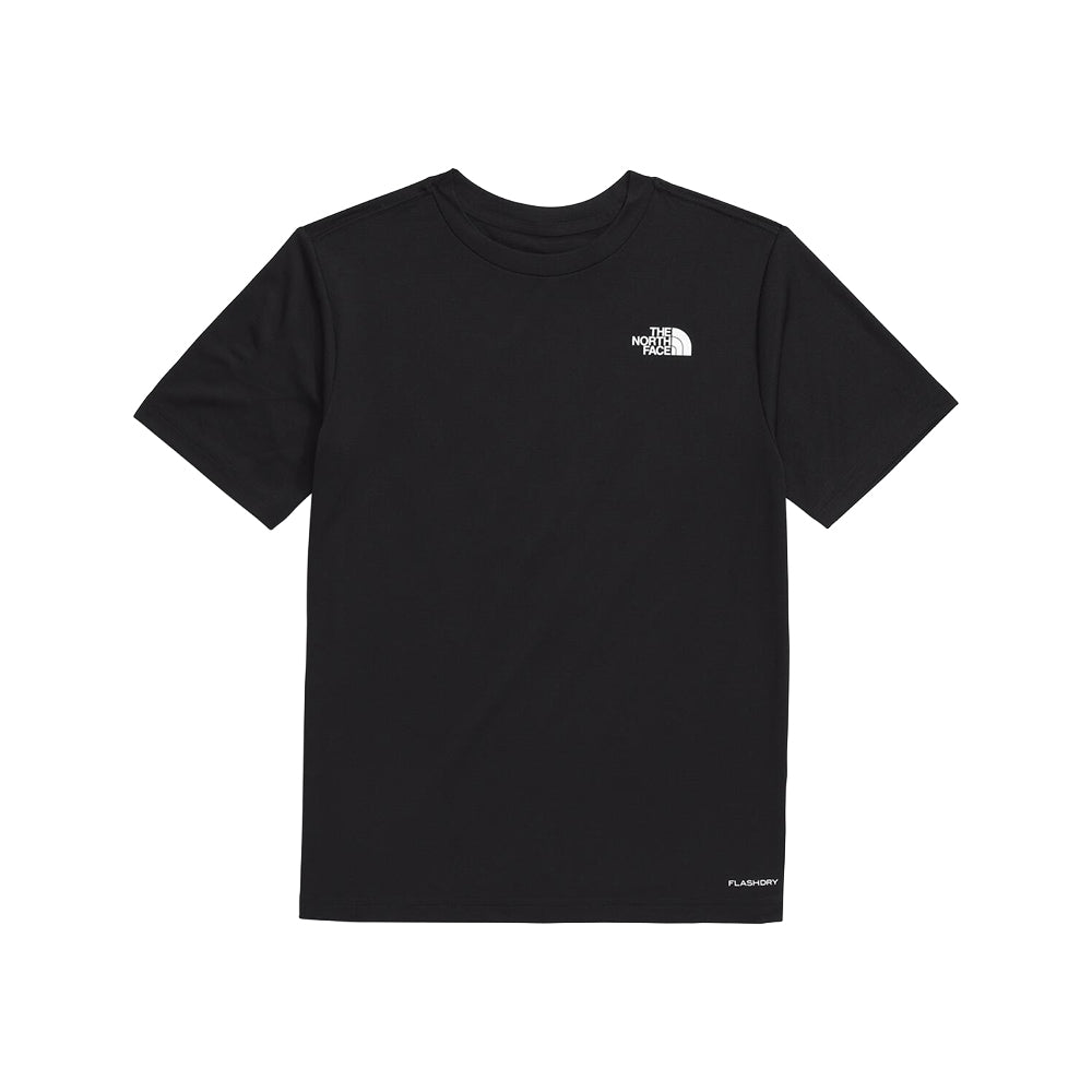 The North Face Teen New 24/7 S/S Tee Tops in Black Color