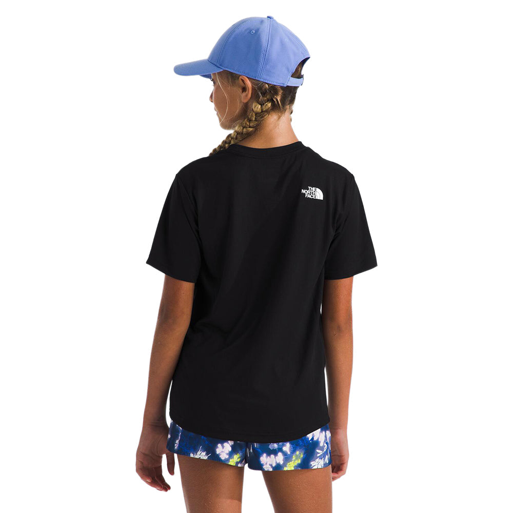 The North Face Teen New 24/7 S/S Tee Tops in Black Color