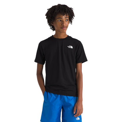 The North Face Teen New 24/7 S/S Tee Tops in Black Color