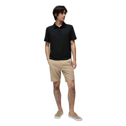 Prana Rotator short sleeve Polo Tops in Black Color